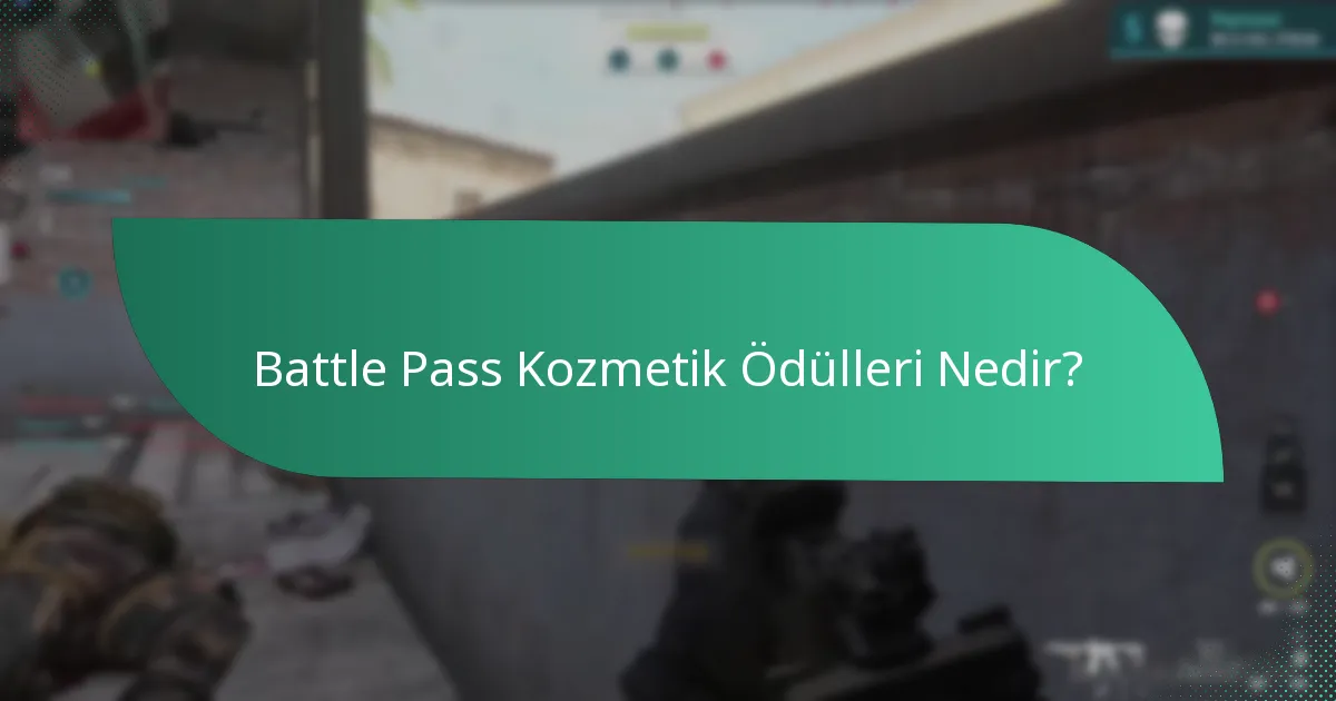 Battle Pass’ta hangi tür kozmetik ödüller mevcuttur?